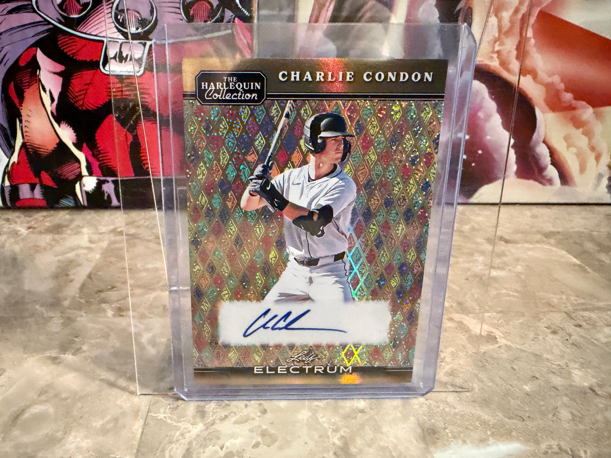 Charlie Condon 2026 Leaf Electrum Harlequin Auto Gold 1/1