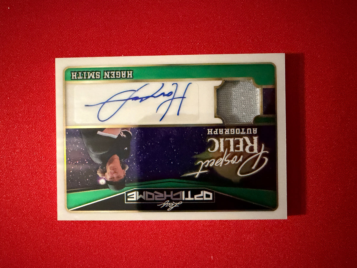 Hagen Smith 2025 Leaf Optichrome Baseball Prospect Relic Auto Green /6