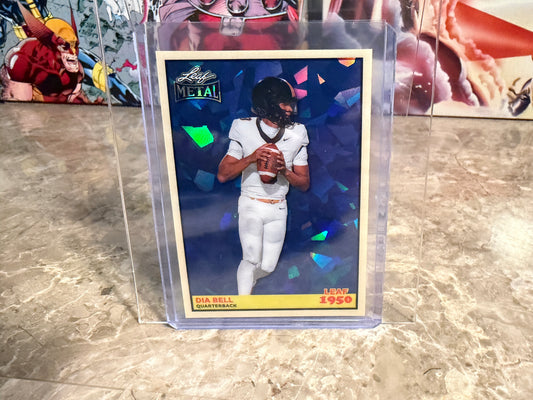 2026 Leaf Metal Football Dia Bell 1950 Blue Crystal 1/5