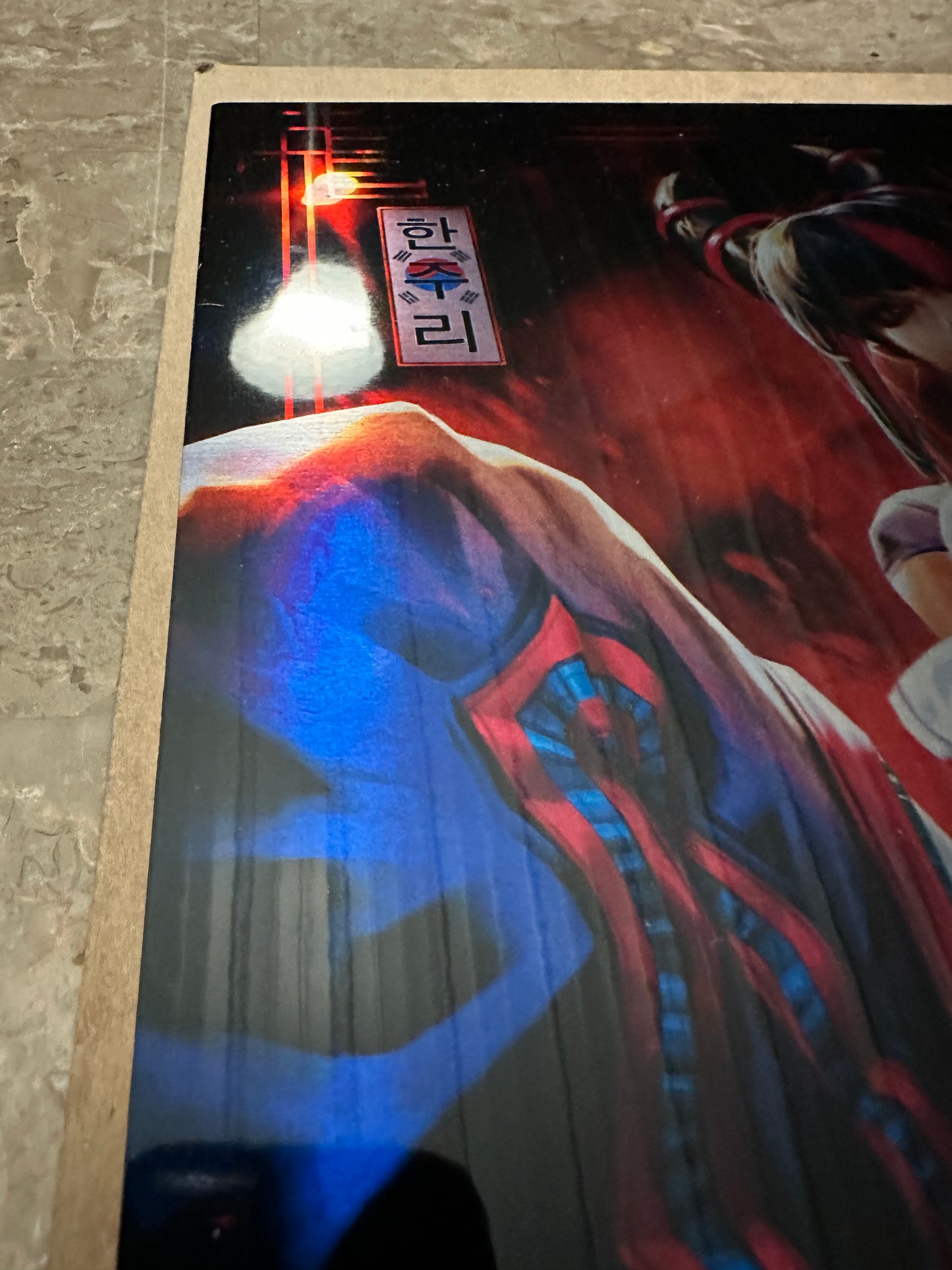 17"x11.5" Metal Sign - Street Fighter 6 #4 - Sign & Sketch Derrick Chew w/ COA