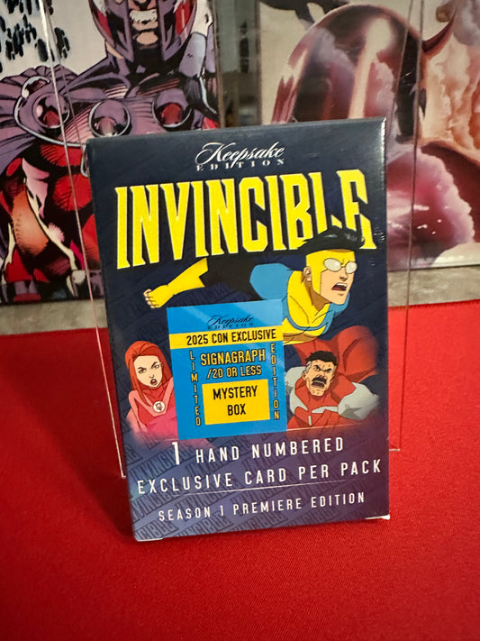 2025 Con Exclusive Keepsake Invincible 1 Hand Numbered Card Pack /20