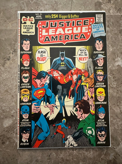 Justice League of America #91 FN 6.0 (1971 DC Comics) - Neal Adams