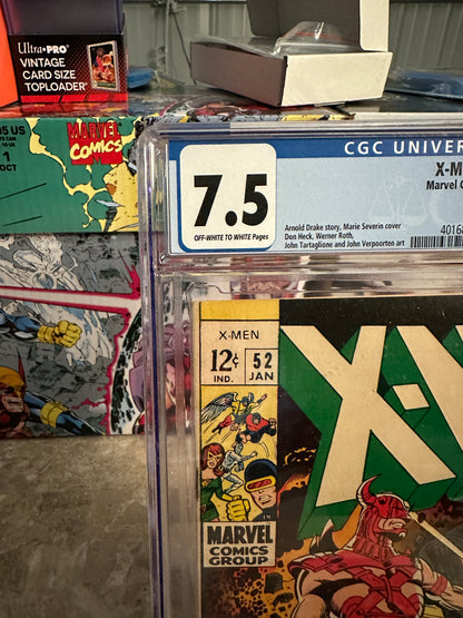 X-Men #52 CGC 7.5 (Marvel 1969)