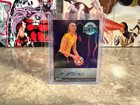 Cameron Brink 2026 Leaf Women Sport Stainless Auto Purple Team Color Match 1/1