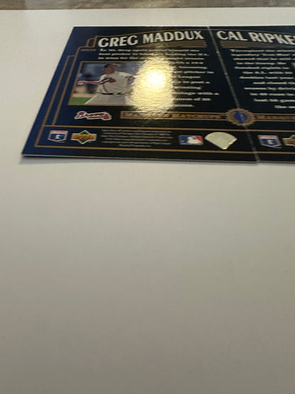 Cal Ripken Jr. #MM9/Greg Maddux #MM10 (1996 Upper Deck SP Marquee Matchups)