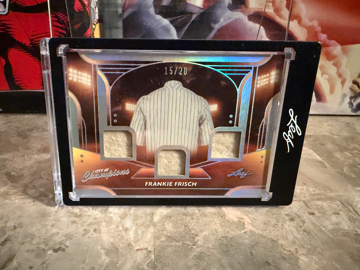 Frankie Frisch 2026 Leaf City of Champions Materials 3 Game-Used Patch /20