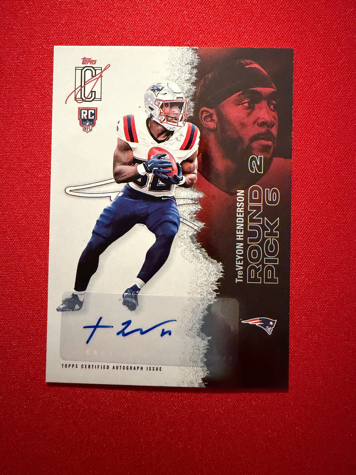 TreVeyon Henderson 2025 Topps Signature Class Football Base Auto #117