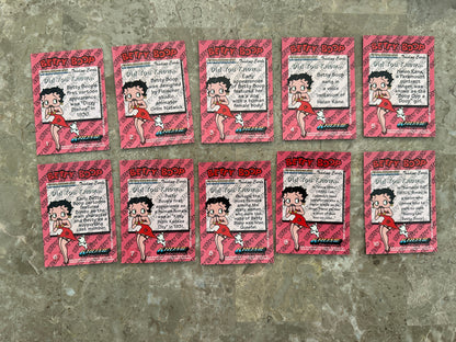 Betty Boop Pinups Complete Card Set + Nostalgia Chrome 1-5/Clear Chrome 1,4