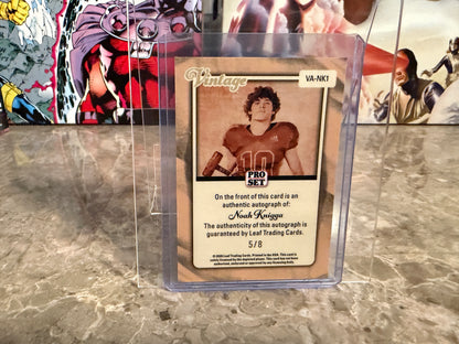 Noah Knigga 2026 Leaf Pro Set Metal Football Vintage Auto Platinum /8