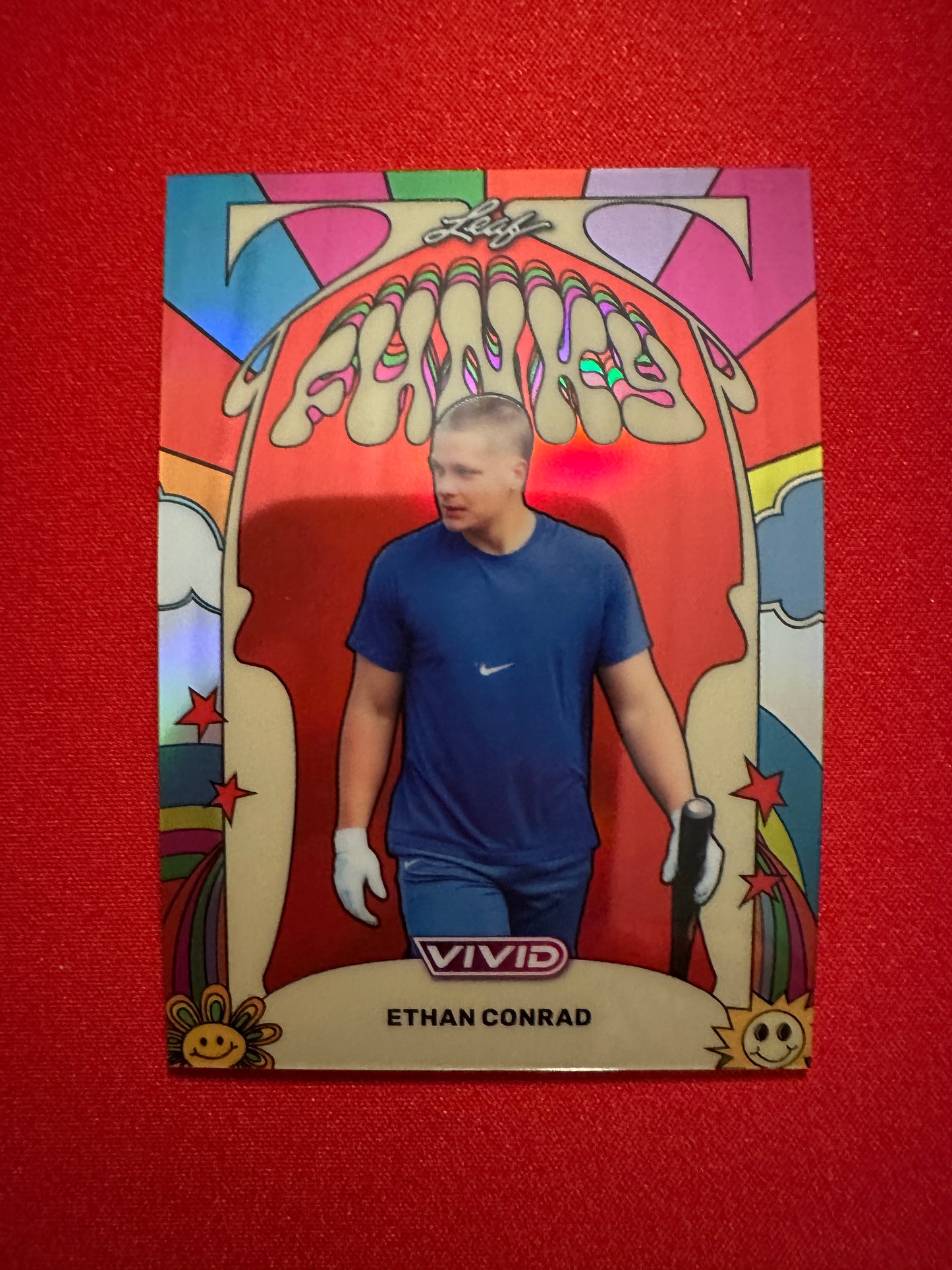 Ethan Conrad 2026 Leaf Vivid Baseball Funky Red /14