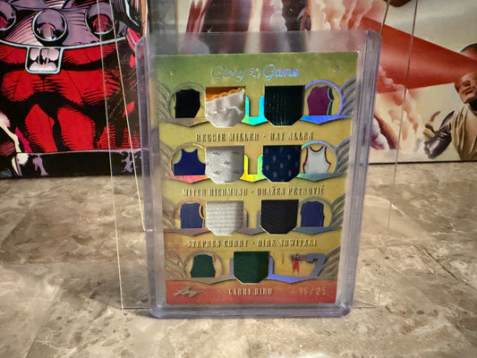 2025 Leaf Glory of the Game The 7 Holo 7-Patch /25 Curry Dirk Bird Miller Dirk