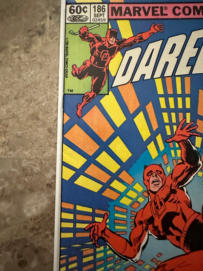Daredevil #186 VF/NM 9.0 Newsstand (1982 Marvel Comics)