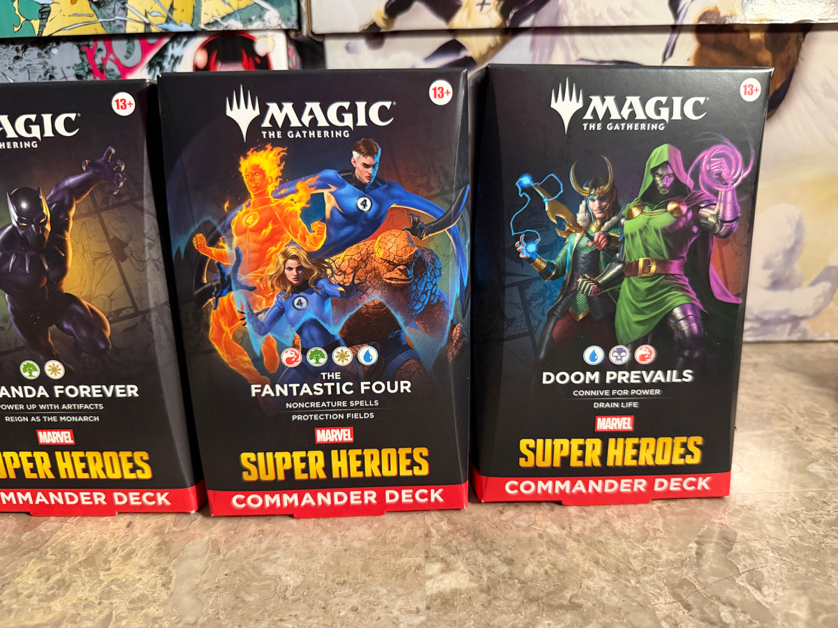 Magic: The Gathering x Marvel Super Heroes Commander Decks (Set of 4)