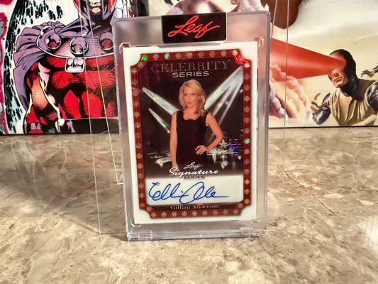 Gillian Anderson 2026 Leaf Signature Series Celebrity Auto White Crystal 1/1