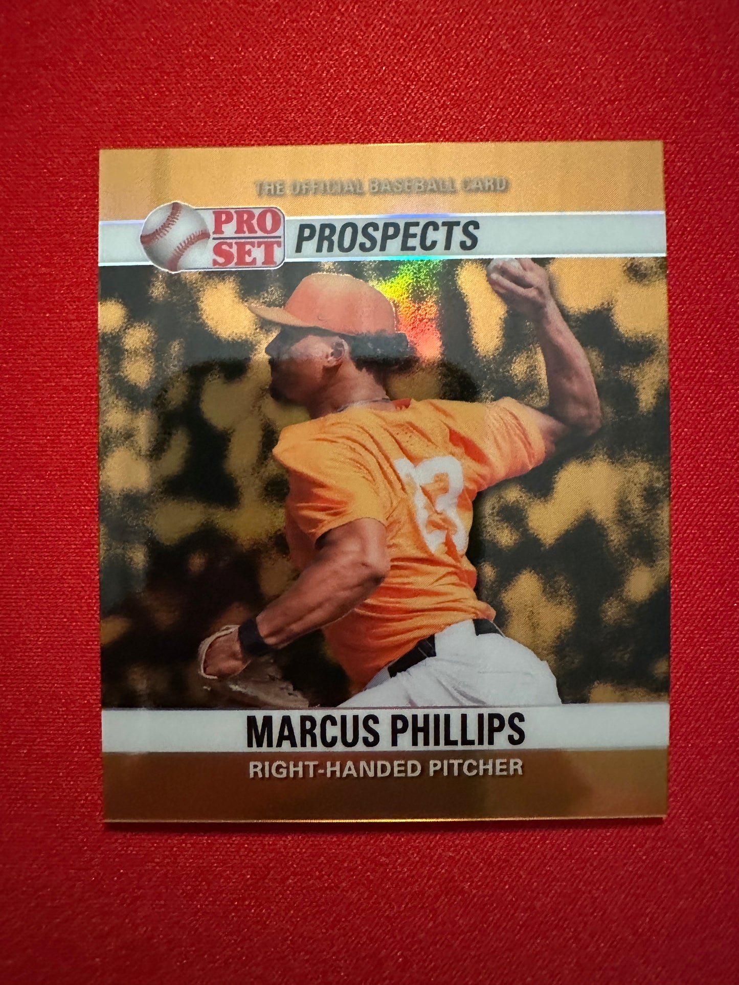 2026 Pro Set Marcus Phillips 1990 Mini Purple Auto 1/1 & Gold 1/1 Parallel Lot