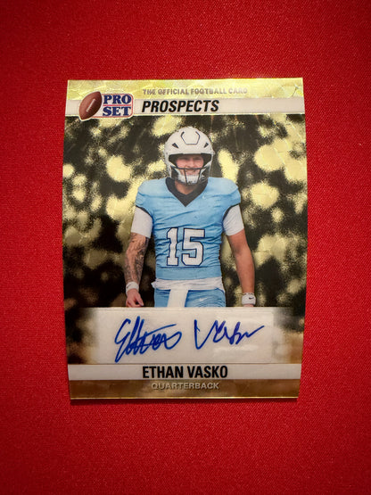 2026 Leaf Pro Set Metal Ethan Vasko 1990 Auto Gold Super Prismatic 1/1