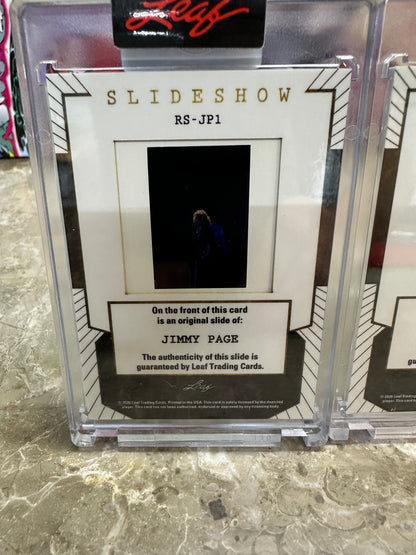 2026 Leaf Slideshow JIMMY PAGE Led Zeppelin Metal /25 + 3 Base 4-Slide LOT
