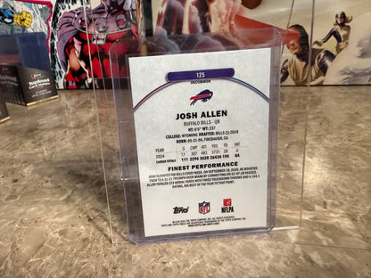 2025 Topps Finest Football Josh Allen Uncommon Purple Parallel /200 #125