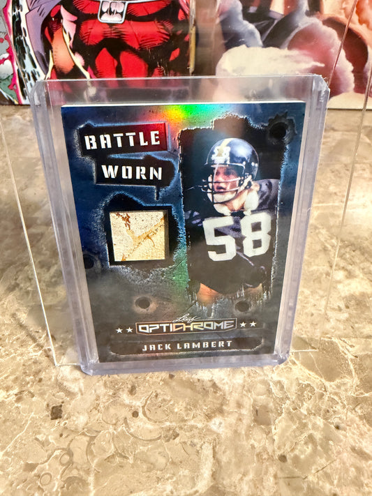 2026 Leaf Optichrome Football Battle Worn Jack Lambert Game-Used /8