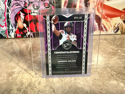 LaNorris Sellers 2024 Leaf Metal Collective Press Pass Auto Black /5