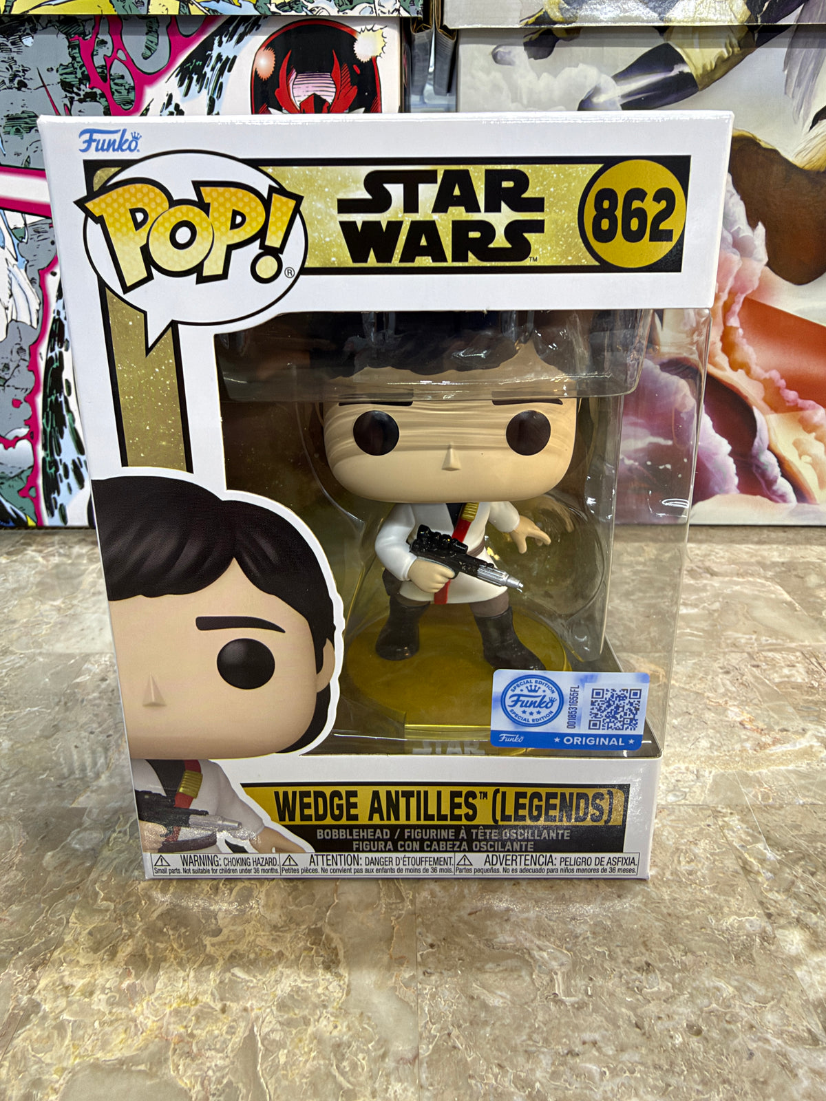 Funko Pop! Star Wars Legends: Wedge Antilles (Special Edition) #862 Vinyl Figure