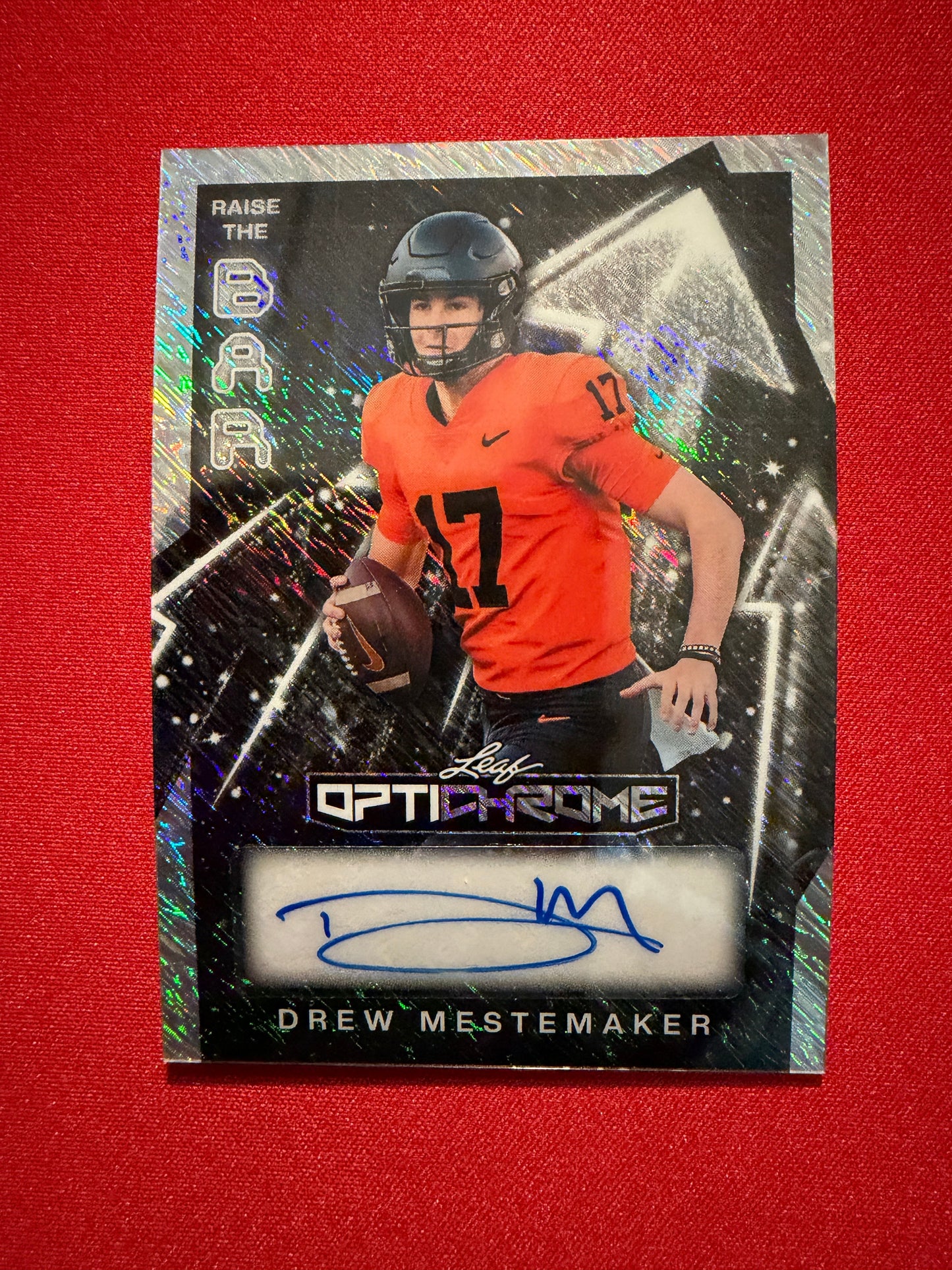 2026 Leaf Optichrome Raise the Bar Silver Shimmer Drew Mestemaker Auto 10/10