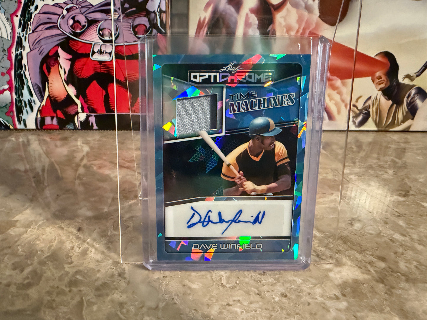 2025 Leaf Optichrome Baseball Dave Winfield Time Machines Patch Auto Crystal 1/1