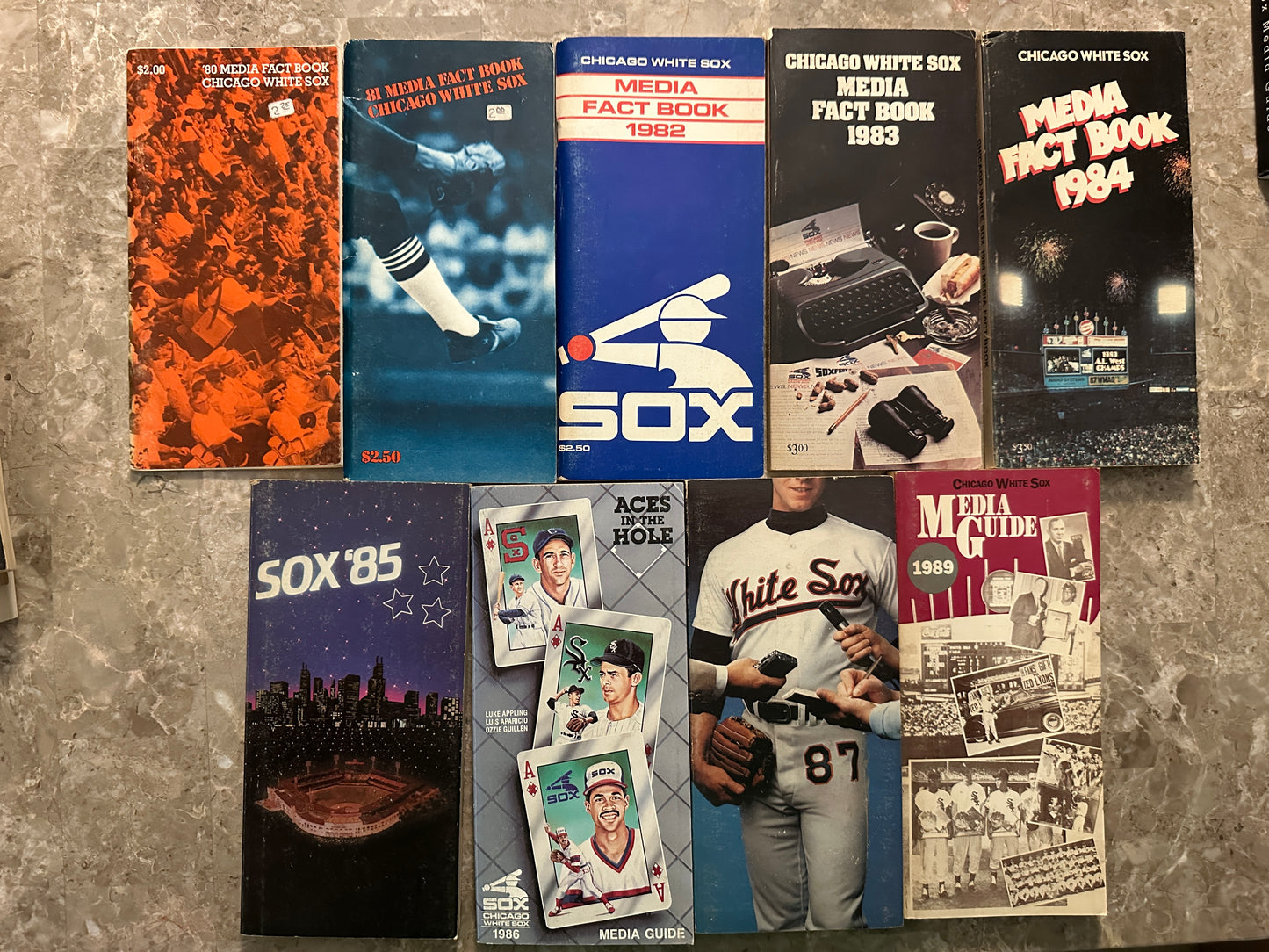 Chicago White Sox Media Guides 1965-2000 + Extras