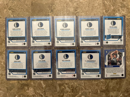 2024 Panini Donruss Basketball Dallas Mavericks Team Set (10 cards)