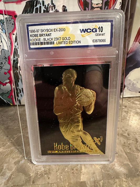 Kobe Bryant WCG 10 Gem Mint (1996-97 Skybox EX-2000) - Black 23KT Gold