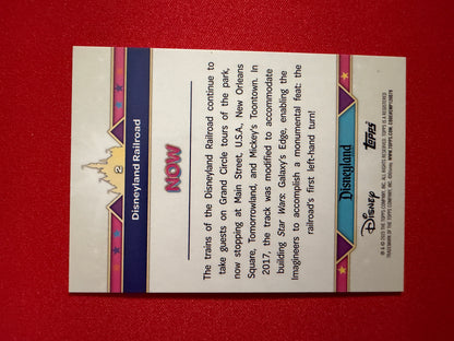 2025 Topps Disneyland Disneyland Railroad Gold /50 #2