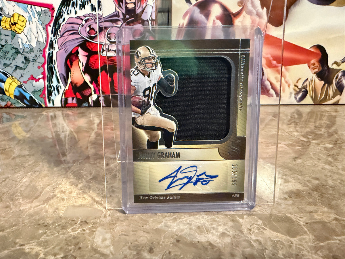 Jimmy Graham 2025 Panini Silhouette Autographs Jumbo Swatch /199 SA-JGM