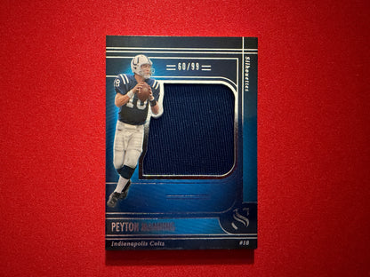 Peyton Manning 2025 Panini Silhouette Silhouettes Jumbo Patch /99