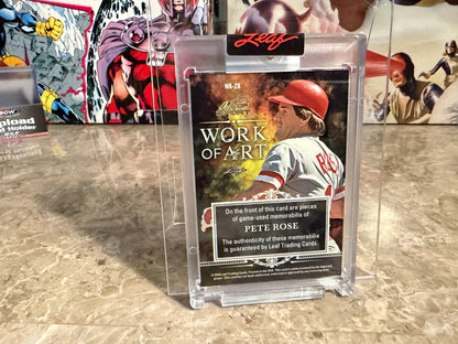 2026 Leaf Art of Sport Pete Rose Game-Used Multicolor Work of Art Tri-Patch