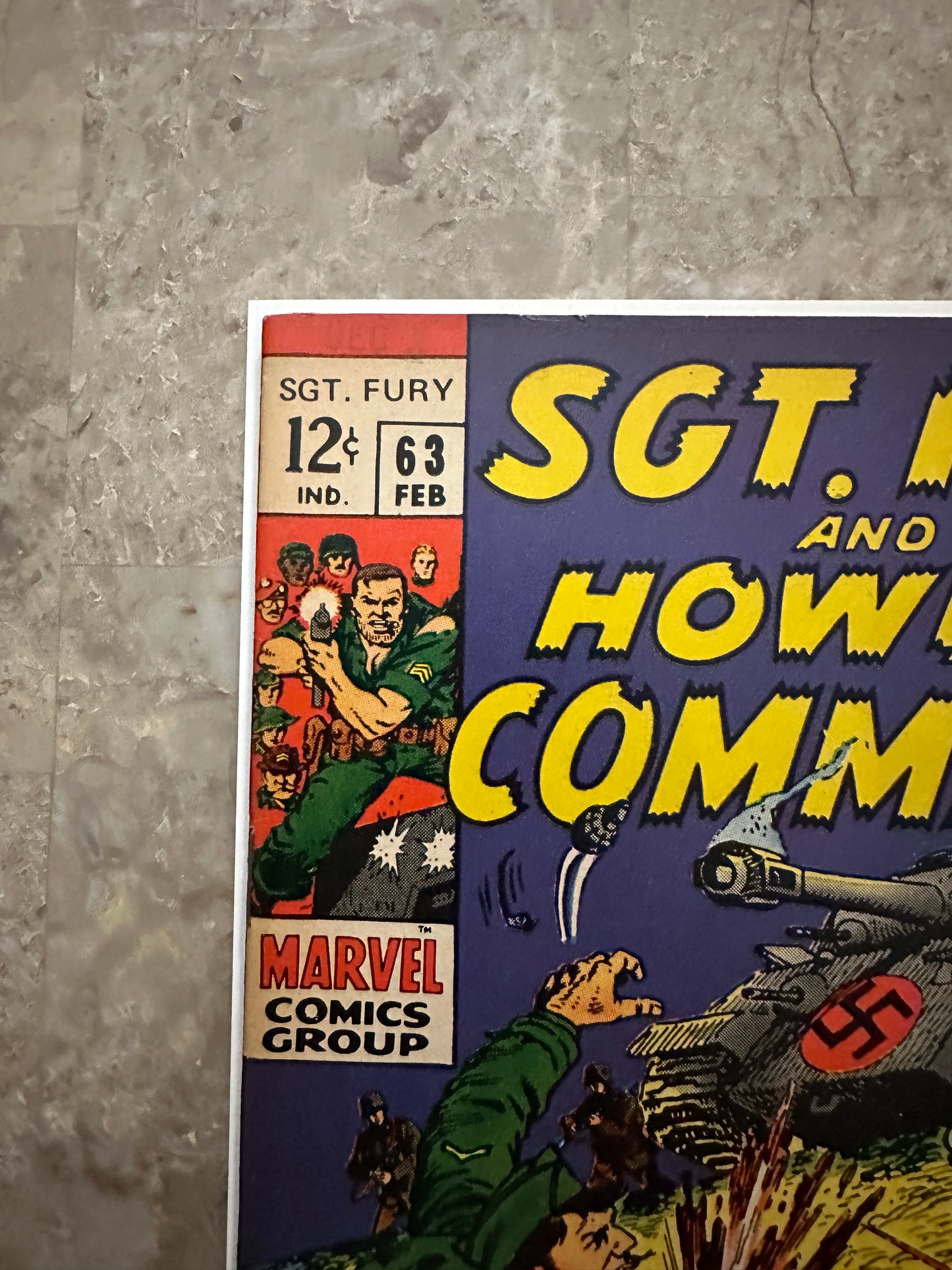 Sgt Fury #63 FN- 5.5 (Marvel Comics 1969) - Higher Grade with tanning