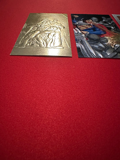1994 Skybox DC Superman Platinum Series FG1/S4 Forged in Gold/Spectral-Etch