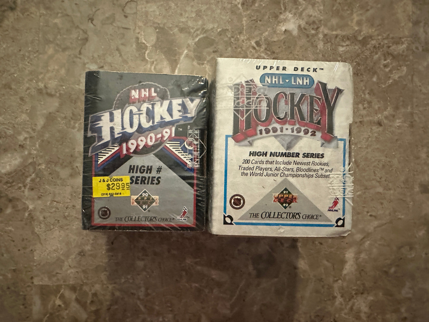 1990-1991/1991-1992 Upper Deck Hockey High Number Series Box - Sealed