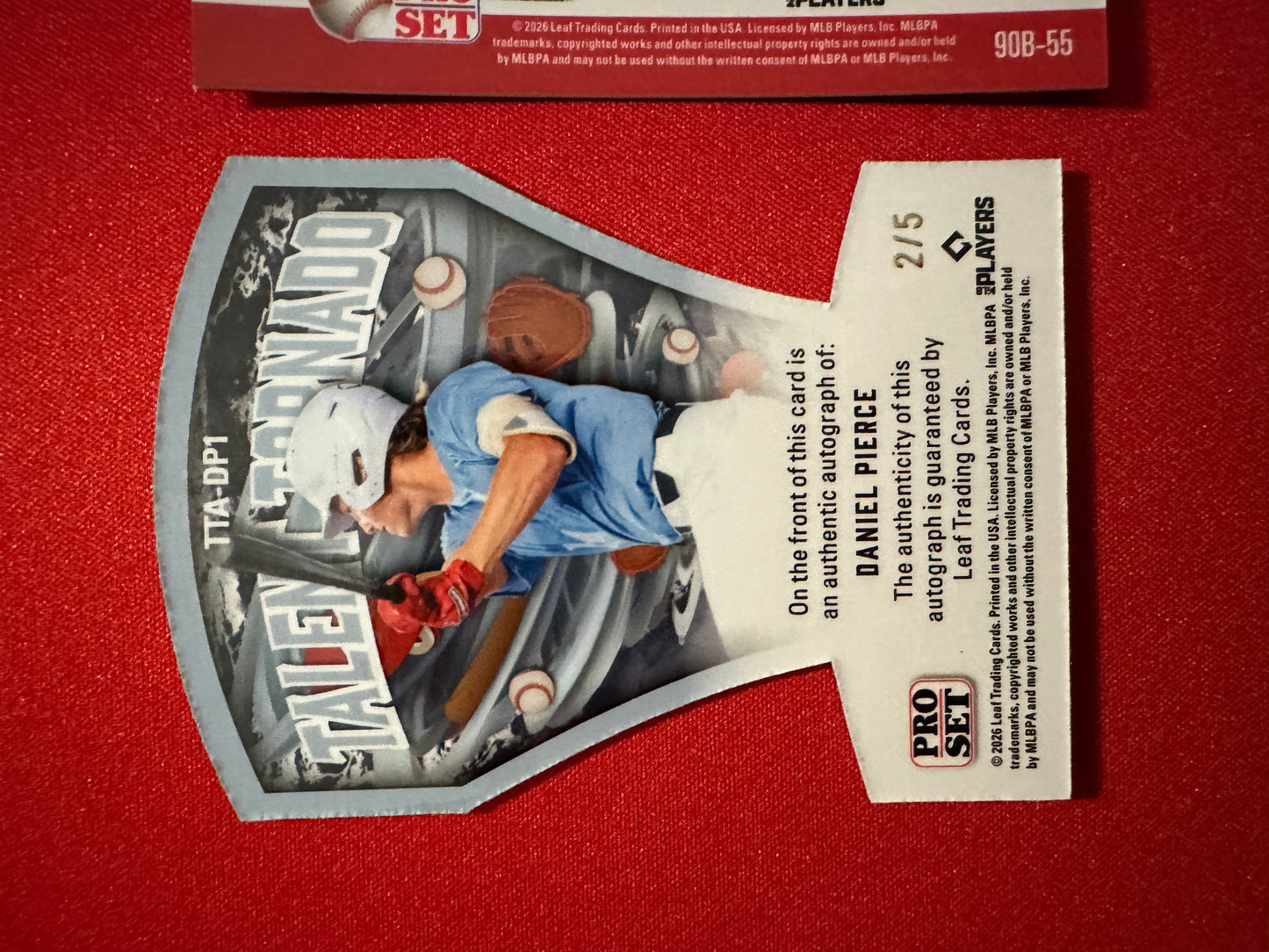Daniel Pierce 2026 Pro Set Metal 1/1 Gold AUTO, /5 & /6 RWB Lazer Lot - Rays