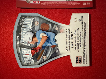 Daniel Pierce 2026 Pro Set Metal 1/1 Gold AUTO, /5 & /6 RWB Lazer Lot - Rays