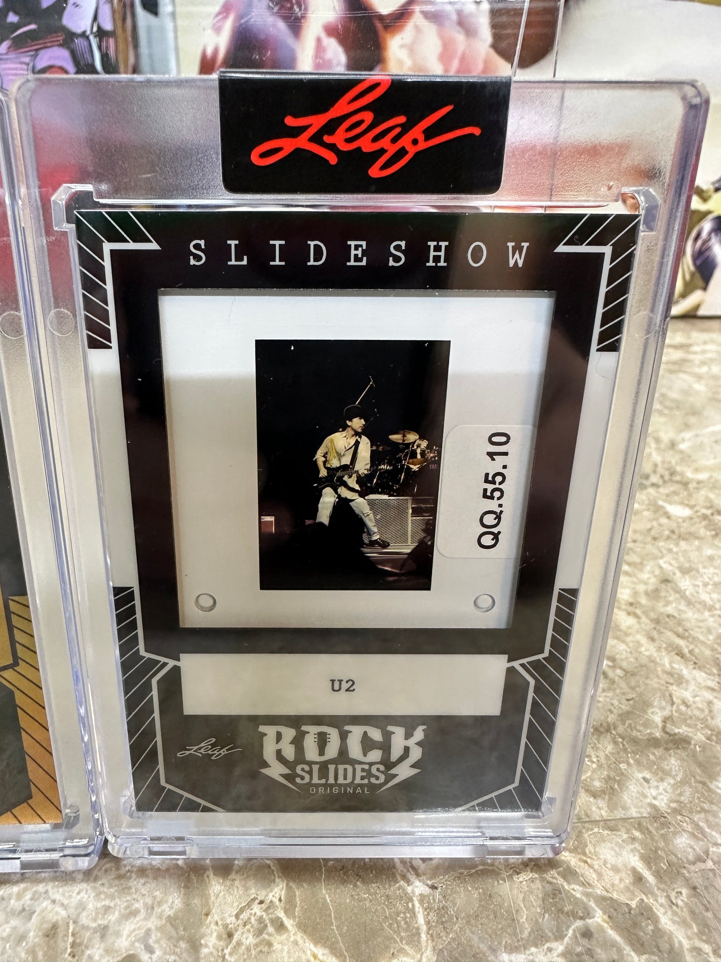 2026 Leaf Slideshow U2 Metal /25 BONO Cowboy Hat + The Edge + Adam Clayton LOT