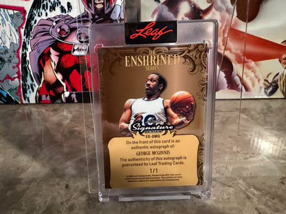 George McGinnis 2026 Leaf Signature Series Enshrined Auto Green Crystal 1/1