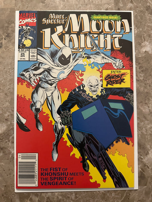 Marc Spector: Moon Knight #25 Newsstand VF/NM 9.0 (Marvel 1991) -Pressable 9.8?
