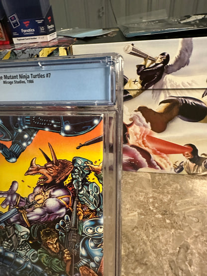 Teenage Mutant Ninja Turtles #7 CGC 9.8 WP (1986 Mirage) - New Case