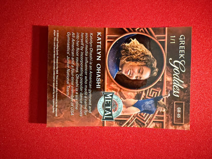 Katelyn Ohashi 2026 Leaf Metal Women of Sport Greek Goddess Super Circles 1/1