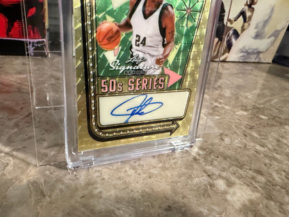 Jerry Stackhouse 2026 Leaf Signature Series 50s Auto Super Gold Prismatic 1/1