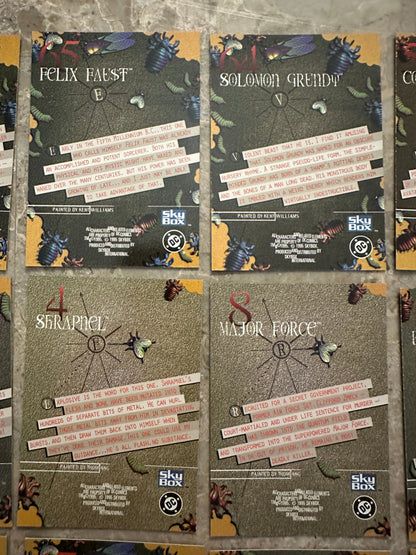 1995 Skybox DC Villains Dark Judgment Lot of 22 Unique