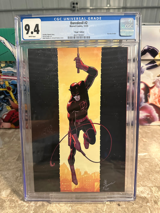 Daredevil #2 CGC 9.4 Virgin (Marvel 2023) - New Case