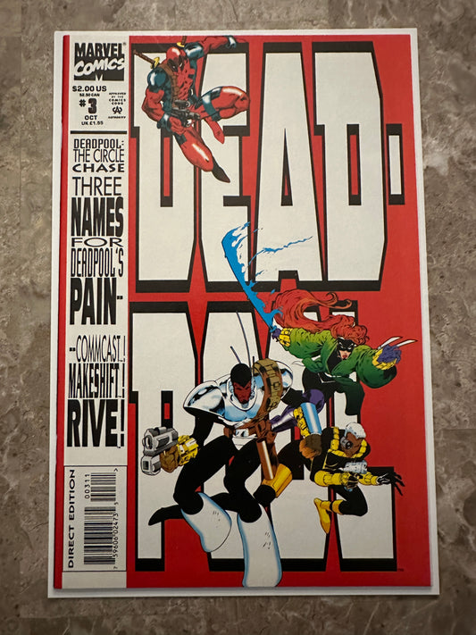 Deadpool #3 NM- 9.2-9.4 (1993 Marvel)