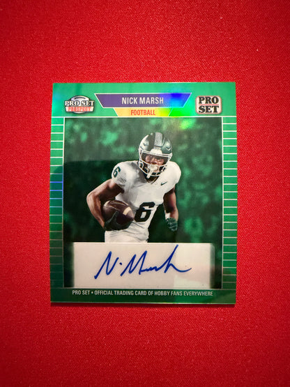 Nick Marsh 2026 Leaf Pro Set Metal 1989 Mini Auto Green 1/1 Color Match