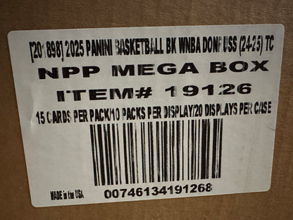 2025 Panini Donruss Basketball WNBA Sealed Mega Box Case (12 boxes)